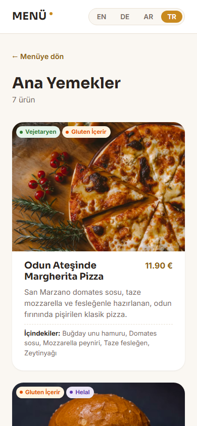 Mobil görünüm
